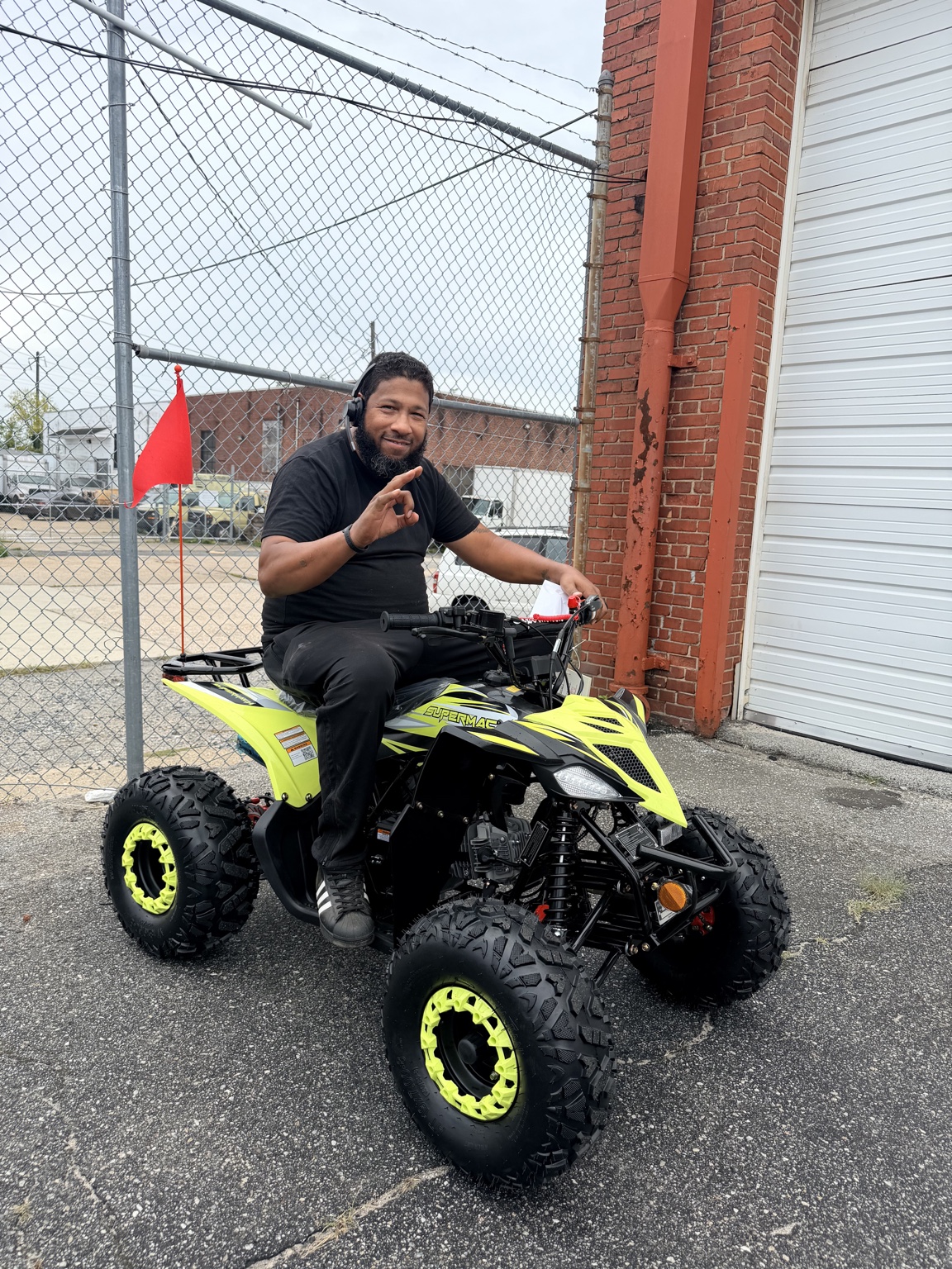Baltimore Motorsports customers with Supermach ATV in Baltimore MD